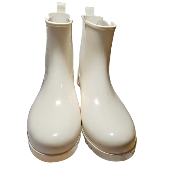 Planone Short White Chelsea Anit-Slipping Rain Boots EU Size 40 Size 9 US - Picture 6 of 11